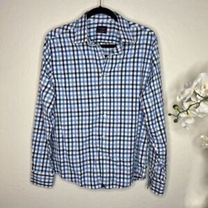 UNTUCKit Sz. Medium Gingham Long Sleeve Button Up